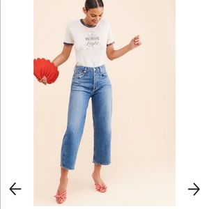 Agolde Ren High Rise Wide Leg Jeans size 26